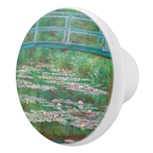 Japanse Bridge Claude Monet Fine Art Keramische Knop (Rechts)