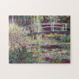 Japanse Bridge Symfonie in Roos Monet Fine Art Legpuzzel