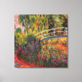 Japanse Bridge Water Lily Pond van Claude Monet Canvas Afdruk (Voorkant)