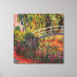 Japanse Bridge Water Lily Pond van Claude Monet Canvas Afdruk