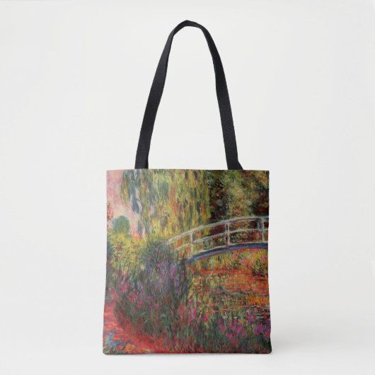 Japanse Bridge Water Lily Pond van Claude Monet Tote Bag (Voorkant)