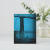 Japanse brug bij nacht 2 briefkaart (Staand voorkant)