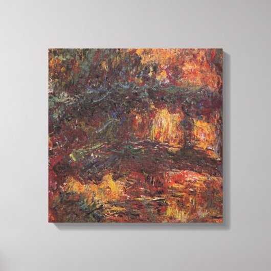 Japanse Brug - Claude Monet - c1920 Canvas Afdruk (Voorkant)