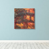 Japanse Brug - Claude Monet - c1920 Canvas Afdruk (Insitu (Houten vloer))