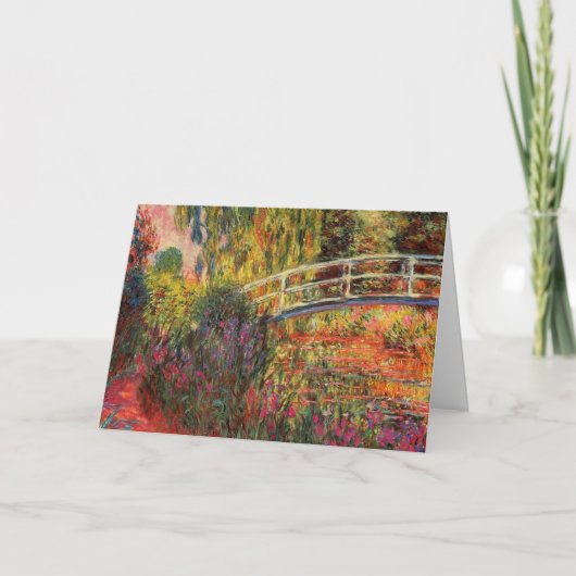 Japanse brug | Claude Monet Kaart (Voorkant)
