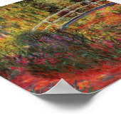  Japanse brug Claude Monet Poster (Hoek)