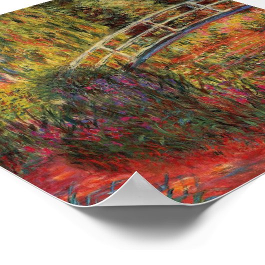  Japanse brug Claude Monet Poster (Hoek)