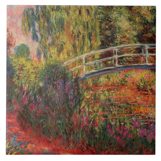 Japanse brug Claude Monet Tegeltje (Voorkant)