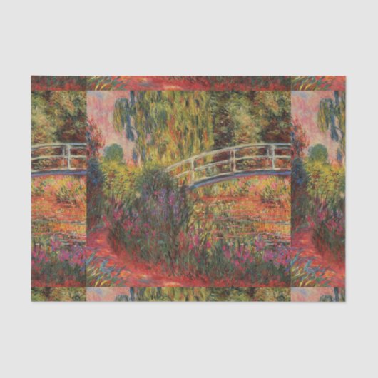  Japanse brug Claude Monet Tissuepapier (Voorkant)