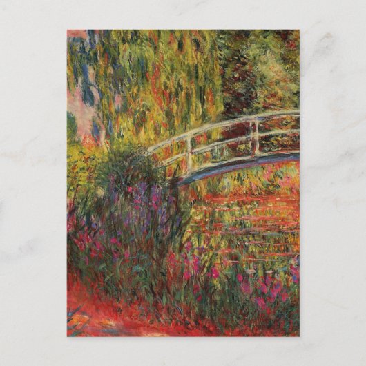 Japanse brug door Monet Briefkaart (Voorkant)
