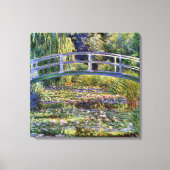 Japanse Brug en waterLily Pond Canvas Afdruk (Voorkant)