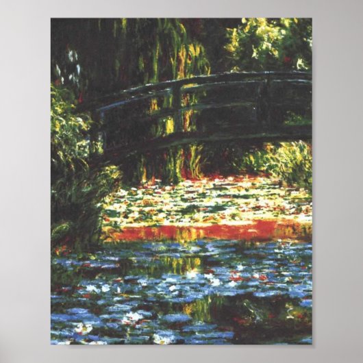  Japanse brug in Giverny Claude Monet Poster (Voorkant)