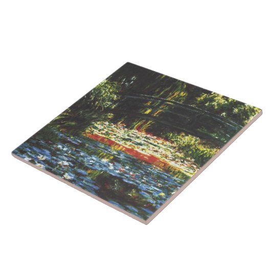  Japanse brug in Giverny Claude Monet Tegeltje (Zijkant)