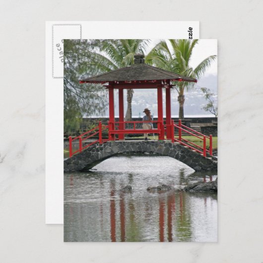Japanse brug in Hilo, Hawaii Briefkaart (Voorkant / Achterkant)