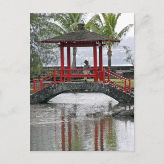 Japanse brug in Hilo, Hawaii Briefkaart (Voorkant)