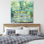 Japanse Brug Monet Tuin Schilderen Canvas Afdruk (Insitu (Slaapkamer))