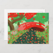 Japanse brug onder Briefkaart van Maple (Voorkant / Achterkant)