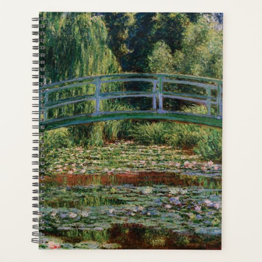 Japanse brug over water Lily Pond door Monet Planner (Voorkant)