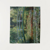 Japanse brug over water Lily Pond door Monet Wandkleed (Voorkant)