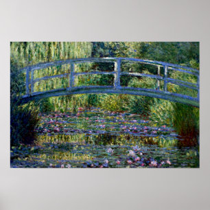Japanse brug - Pont Japonais - van Claude Monet Poster