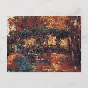 Japanse brug van Claude Monet,  Kunst Briefkaart