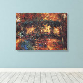 Japanse brug van Claude Monet,  Kunst Canvas Afdruk (Insitu (Houten vloer))