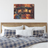 Japanse brug van Claude Monet,  Kunst Canvas Afdruk (Insitu (Slaapkamer))
