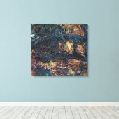 Japanse brug van Claude Monet,  Kunst Canvas Afdruk (Insitu (Houten vloer))