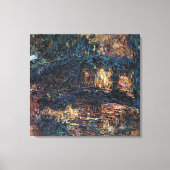 Japanse brug van Claude Monet,  Kunst Canvas Afdruk (Voorkant)