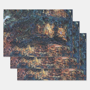 Japanse brug van Claude Monet,  Kunst Inpakpapier Vel