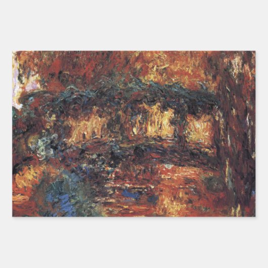 Japanse brug van Claude Monet,  Kunst Inpakpapier Vel (Voorkant 2)