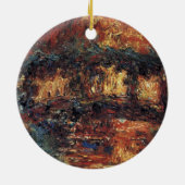 Japanse brug van Claude Monet,  Kunst Keramisch Ornament (Achterkant)