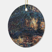 Japanse brug van Claude Monet,  Kunst Keramisch Ornament (Links)