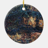 Japanse brug van Claude Monet,  Kunst Keramisch Ornament (Achterkant)