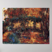 Japanse brug van Claude Monet, Kunst Poster (Voorkant)