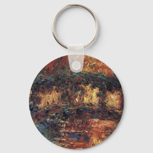 Japanse brug van Claude Monet,  Kunst Sleutelhanger