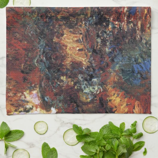 Japanse brug van Claude Monet,  Kunst Theedoek (Gevouwen)