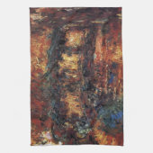 Japanse brug van Claude Monet, Kunst Theedoek (Verticaal)