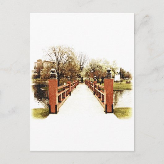 Japanse Brug van Huntsville, Alabama Briefkaart (Voorkant)