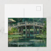 Japanse brug water lelies Claude Monet stijl Briefkaart (Voorkant / Achterkant)