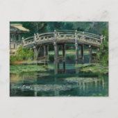 Japanse brug water lelies Claude Monet stijl Briefkaart (Voorkant)