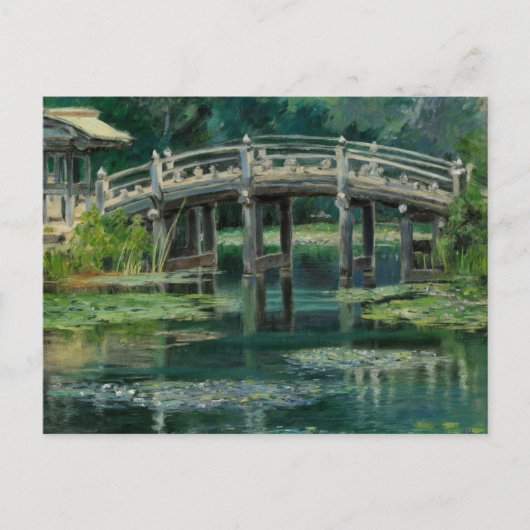 Japanse brug water lelies Claude Monet stijl Briefkaart (Voorkant)