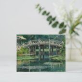 Japanse Brug Waterlelies Claude Monet Stijl Briefkaart (Staand voorkant)