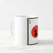 Japanse bushido-weg van de aanvoerder koffiemok (Voorkant links)