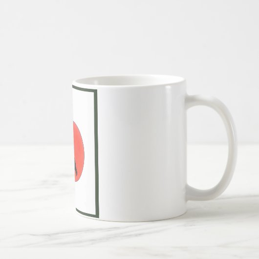 Japanse bushido-weg van de aanvoerder koffiemok (Rechts)