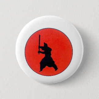 Japanse bushido-weg van de aanvoerder ronde button 5,7 cm