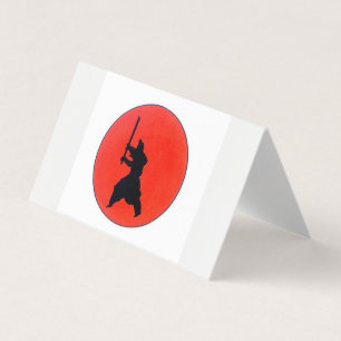 Japanse bushido-weg van de aanvoerder visitekaartje