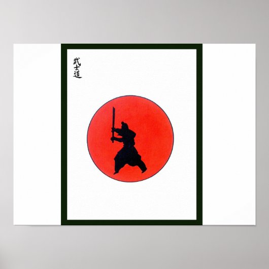 Japanse Bushido-weg van het Poster van de Warrior (Voorkant)