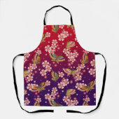 Japanse Butterflies Amid Sakura Shower Red Schort (Voorkant)