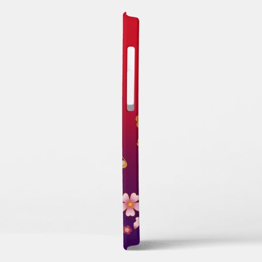 Japanse Butterflies Sakura Blossom gepersonaliseer Case-Mate iPhone Case (Achterkant / Links)